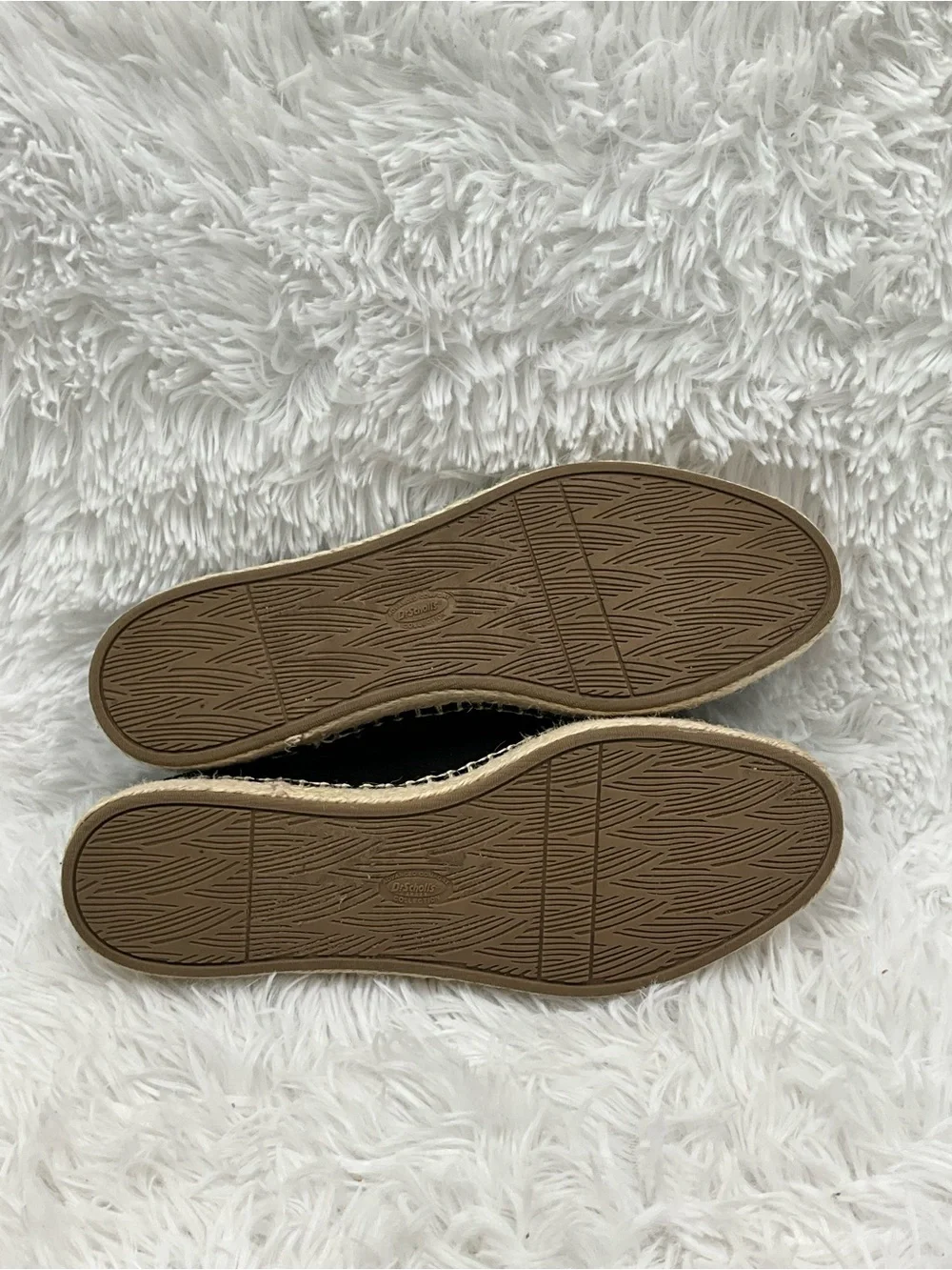 Dr. Scholl's Loafers Size 8.5 Black Espadrille Slip-On Loafers Comfort Flots